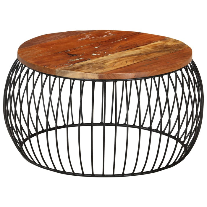 Măsuță de cafea, Ø68 cm, lemn masiv reciclat - WALTI WALTI