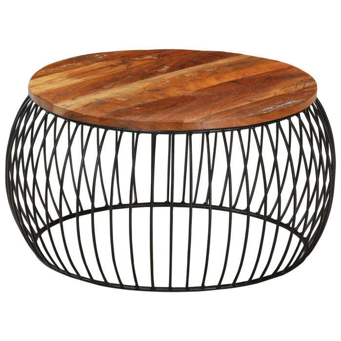 Măsuță de cafea, Ø68 cm, lemn masiv reciclat - WALTI WALTI