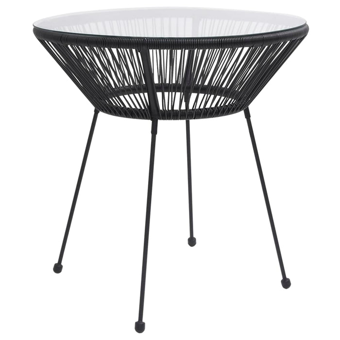 Set de mobilier pentru grădină, 5 piese, negru - WALTI WALTI