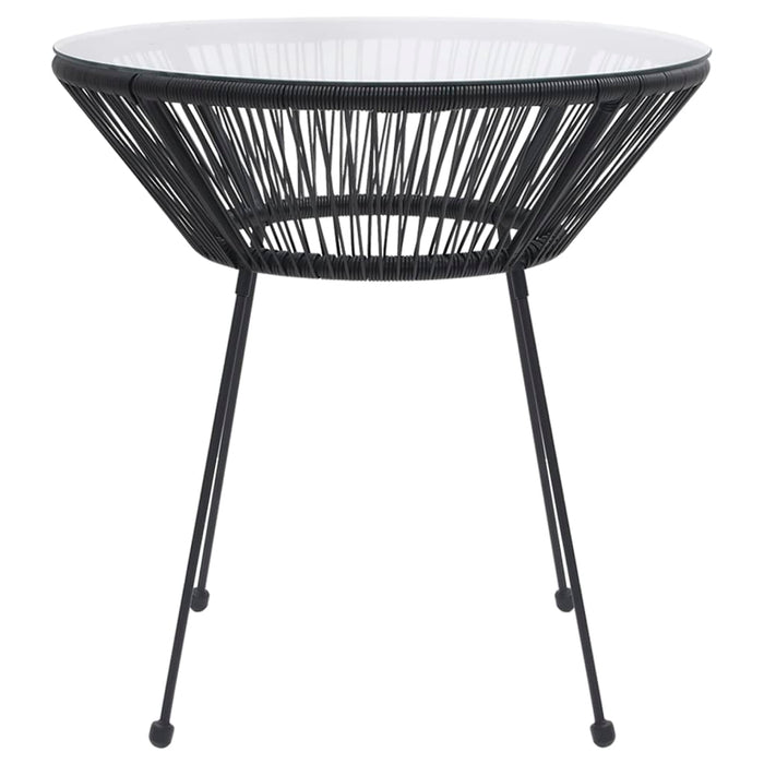 Set de mobilier pentru grădină, 5 piese, negru - WALTI WALTI