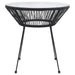 Set de mobilier pentru grădină, 5 piese, negru - WALTI WALTI