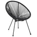 Set de mobilier pentru grădină, 5 piese, negru - WALTI WALTI