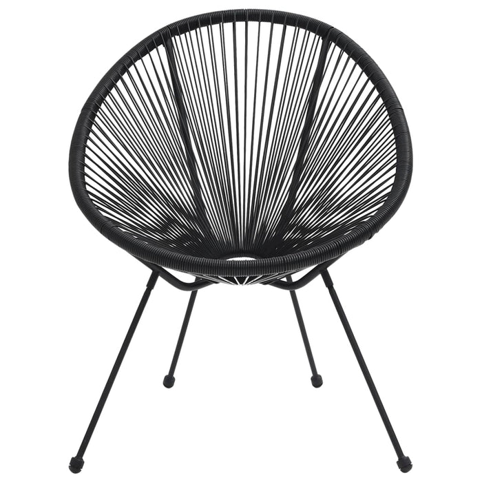 Set de mobilier pentru grădină, 5 piese, negru - WALTI WALTI