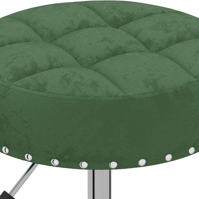 Scaune de sufragerie pivotante 6 buc, verde închis, catifea WALTI
