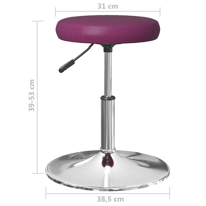 Taburet de masaj, violet, piele ecologică WALTI