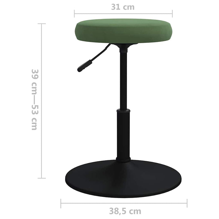 Taburet de masaj, verde închis, catifea WALTI