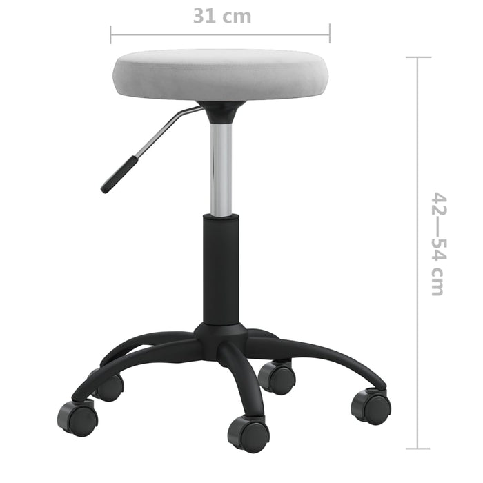 Scaun de bucătărie, gri deschis, catifea WALTI
