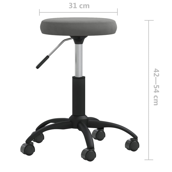 Scaun de bucătărie, gri închis, catifea - WALTI WALTI
