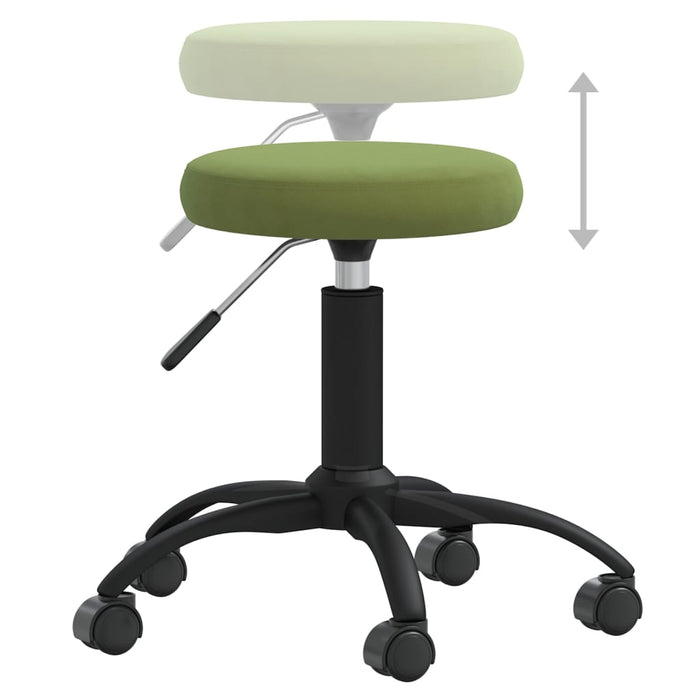 Scaun de bucătărie, verde deschis, catifea WALTI