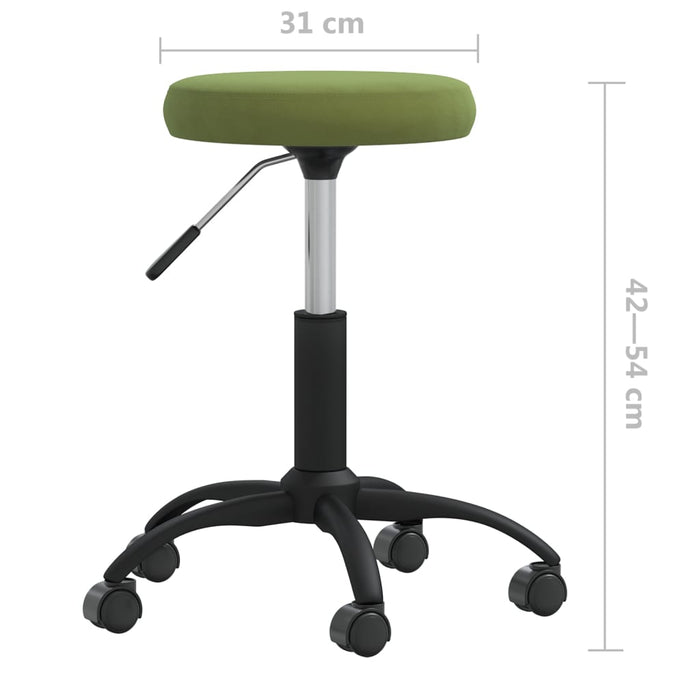 Scaun de bucătărie, verde deschis, catifea WALTI