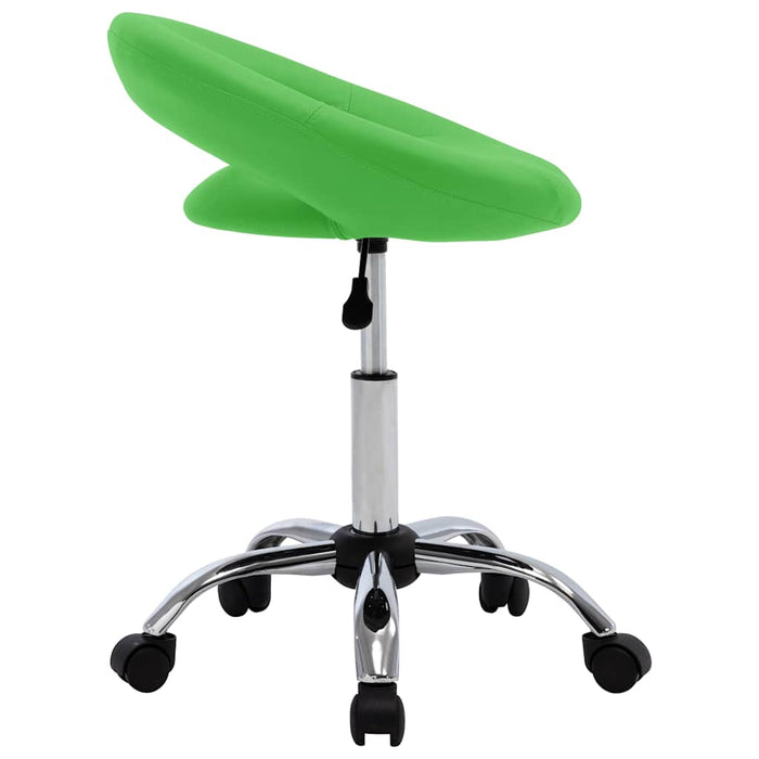 Scaune de bucătărie pivotante, 6 buc., verde, piele ecologică WALTI