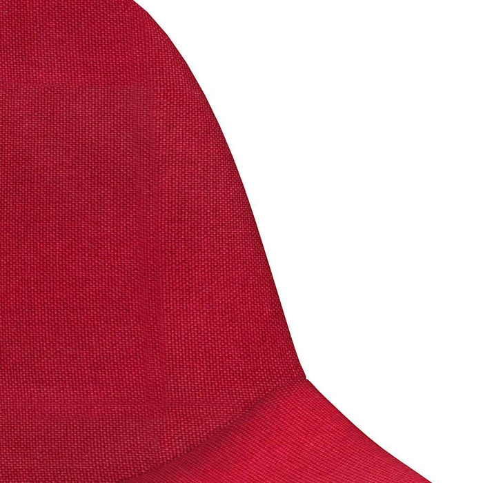 Scaune de bucătărie pivotante, 4 buc., roșu vin, textil WALTI
