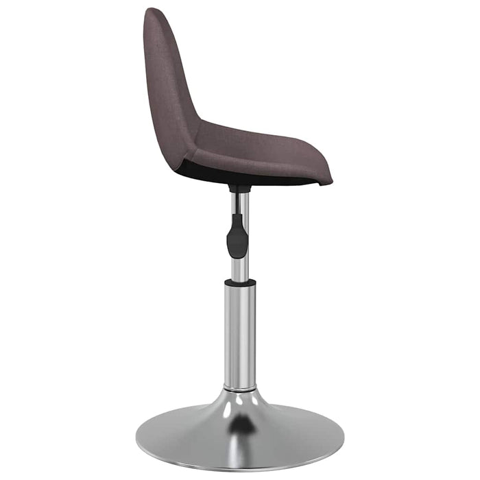 Scaune de bucătărie pivotante, 4 buc., gri taupe, textil WALTI