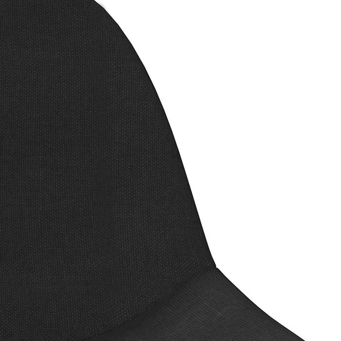 Scaun de bucătărie, negru, material textil WALTI