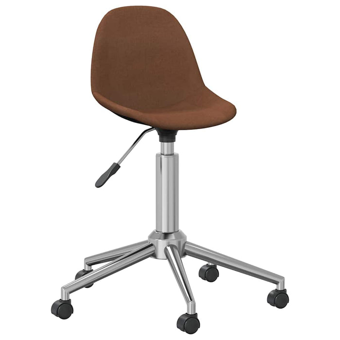 Scaun de bucătărie pivotant, maro, material textil WALTI