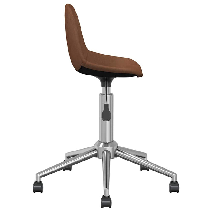 Scaun de bucătărie pivotant, maro, material textil WALTI