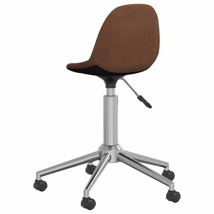 Scaun de bucătărie pivotant, maro, material textil WALTI