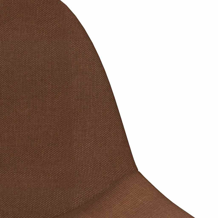Scaun de bucătărie pivotant, maro, material textil WALTI