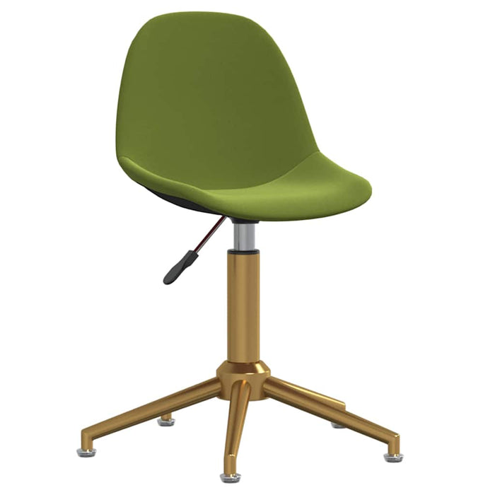 Scaune de sufragerie pivotante 6 buc, verde deschis, catifea WALTI