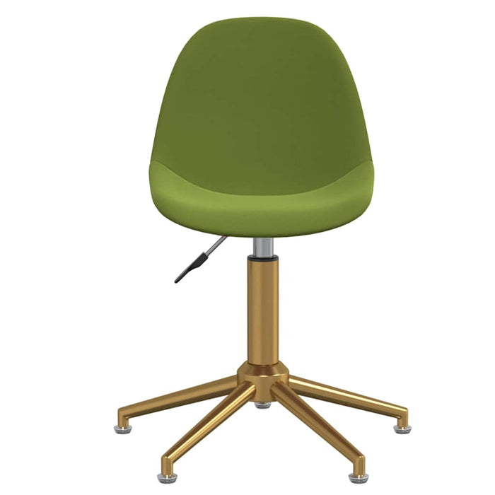 Scaune de sufragerie pivotante 6 buc, verde deschis, catifea WALTI