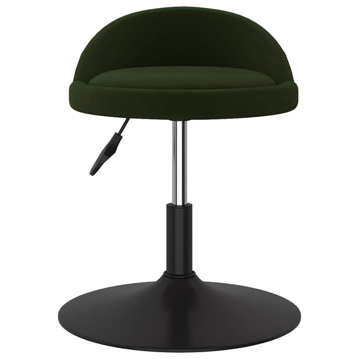 Scaune de bucătărie pivotante, 4 buc., verde închis, catifea WALTI