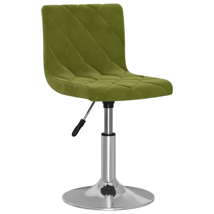 Scaun de masă pivotant, verde deschis, catifea WALTI