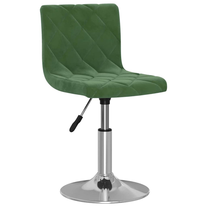 Scaun de masă pivotant, verde închis, catifea WALTI