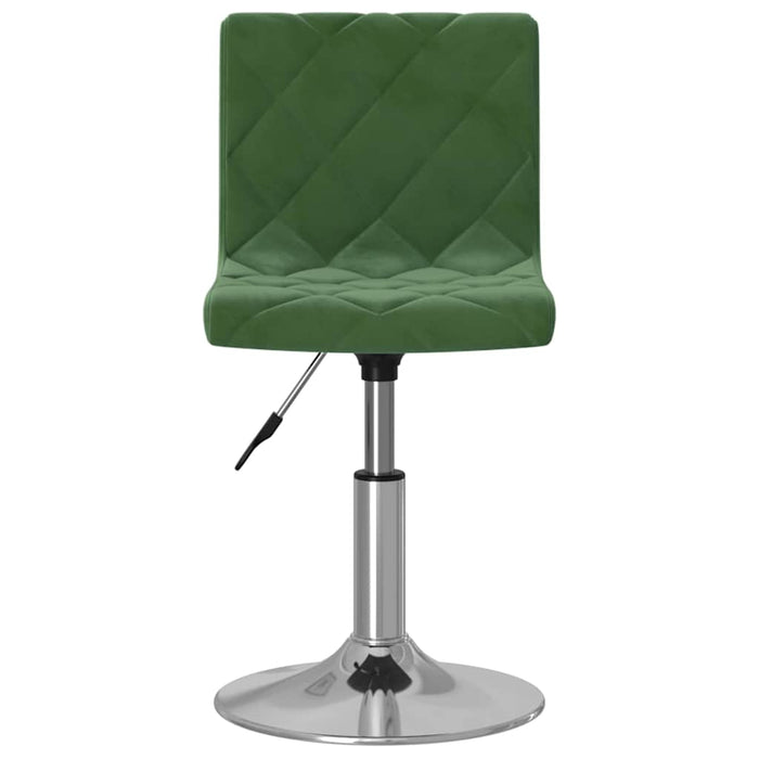 Scaun de masă pivotant, verde închis, catifea WALTI
