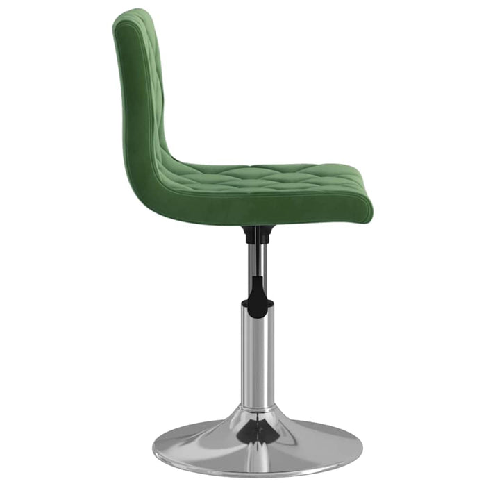 Scaun de masă pivotant, verde închis, catifea WALTI