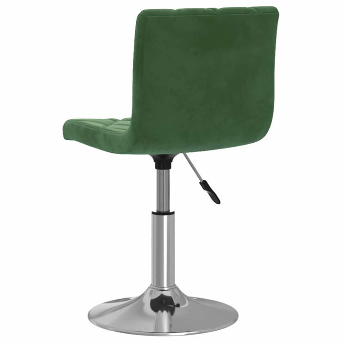 Scaun de masă pivotant, verde închis, catifea WALTI