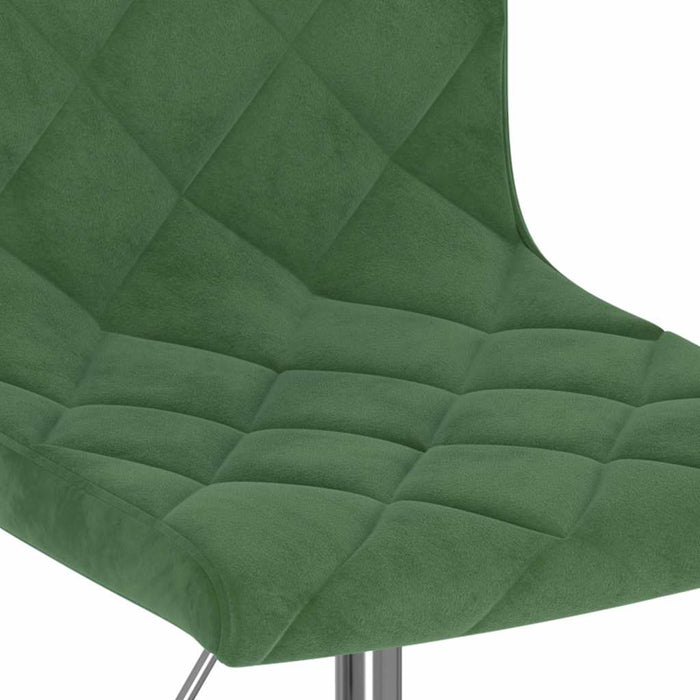 Scaun de masă pivotant, verde închis, catifea WALTI
