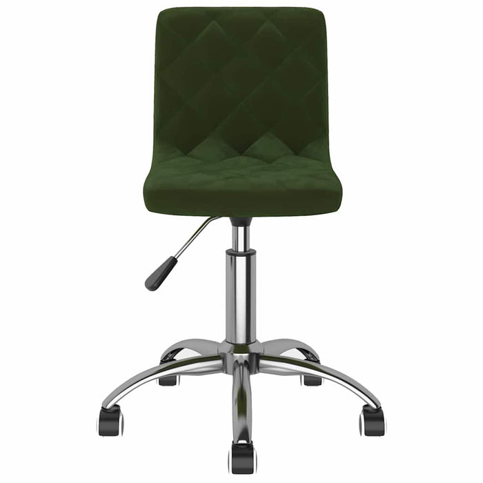 Scaune de bucătărie pivotante, 4 buc., verde închis, catifea WALTI