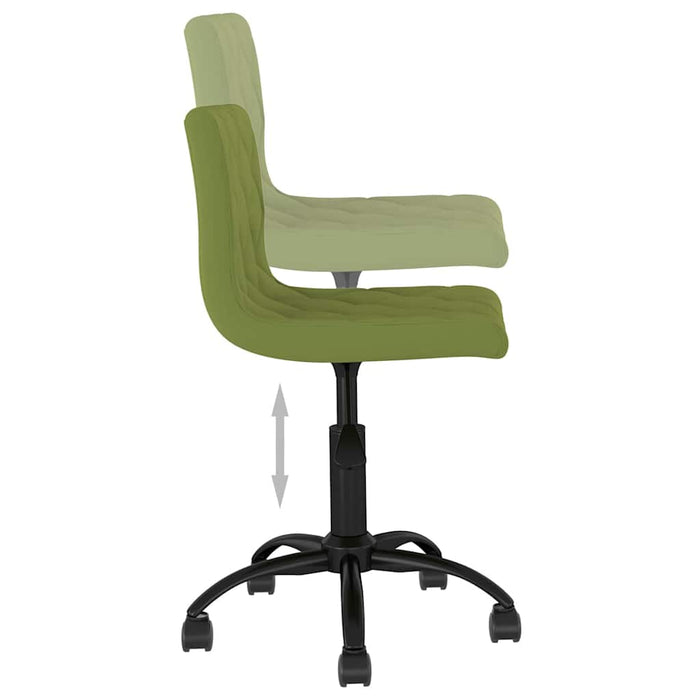 Scaune de bucătărie pivotante, 4 buc., verde deschis, catifea WALTI