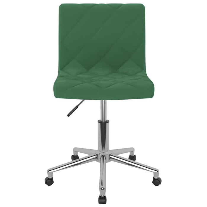 Scaune de bucătărie pivotante, 4 buc., verde închis, catifea WALTI