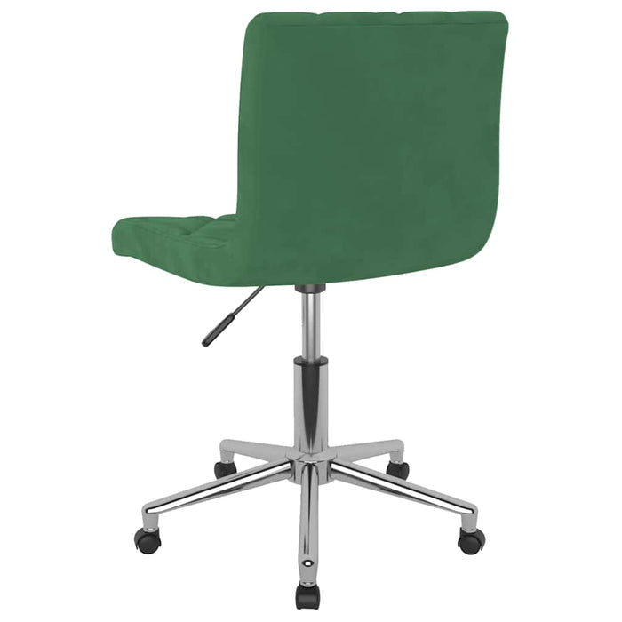 Scaune de bucătărie pivotante, 4 buc., verde închis, catifea WALTI