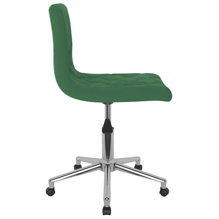 Scaune de bucătărie pivotante, 4 buc., verde închis, catifea WALTI
