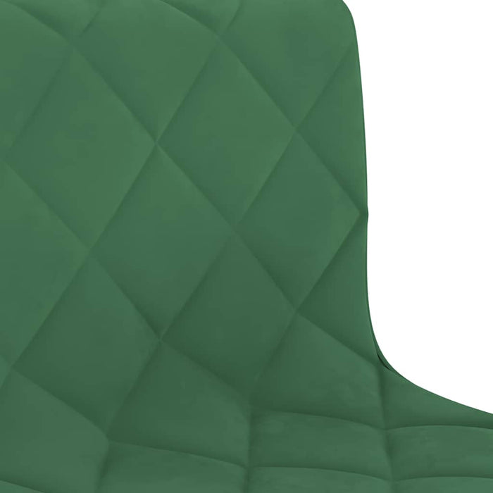 Scaune de bucătărie pivotante, 4 buc., verde închis, catifea WALTI