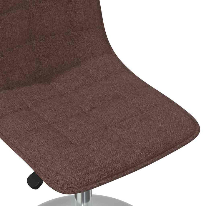 Scaune de bucătărie pivotante, 4 buc., maro, material textil WALTI