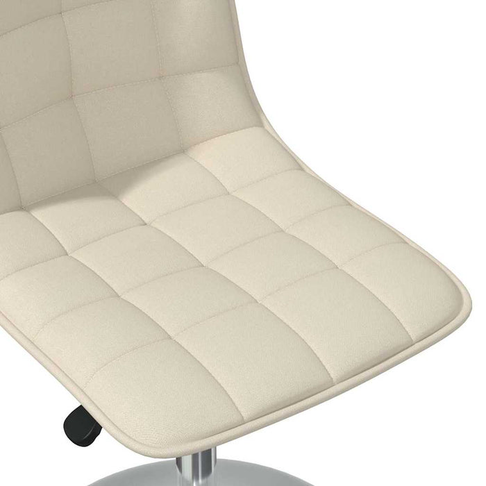 Scaune de bucătărie pivotante, 6 buc., crem, material textil WALTI
