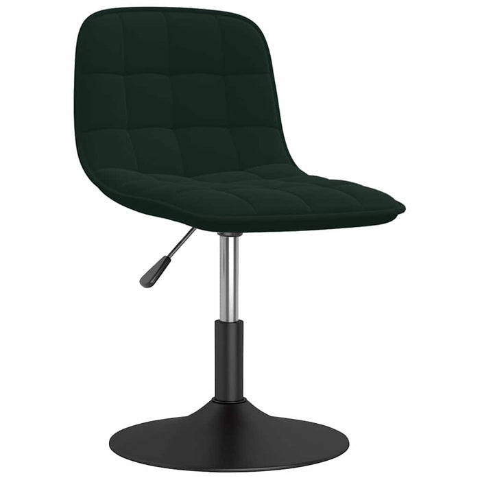 Scaune de bucătărie pivotante, 4 buc, verde închis, catifea WALTI