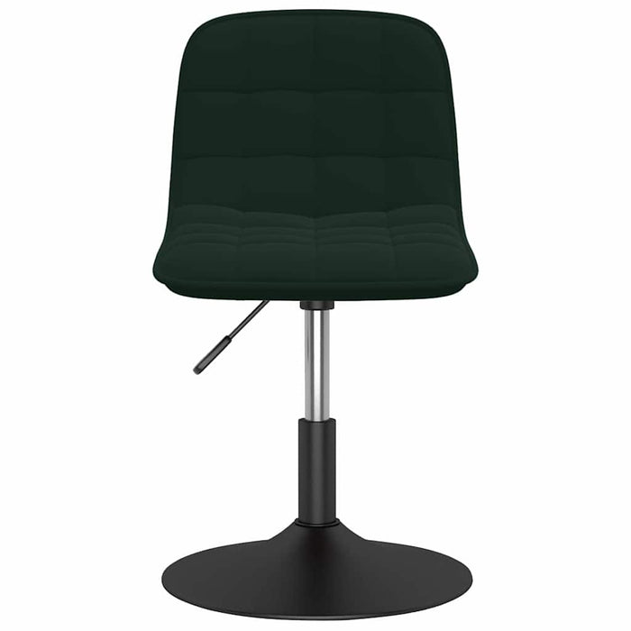 Scaune de bucătărie pivotante, 4 buc, verde închis, catifea WALTI