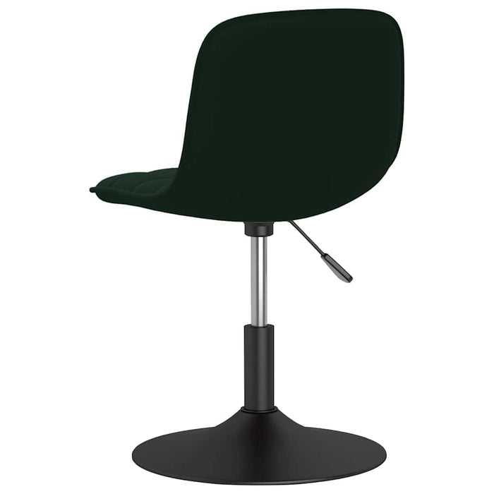 Scaune de bucătărie pivotante, 4 buc, verde închis, catifea WALTI