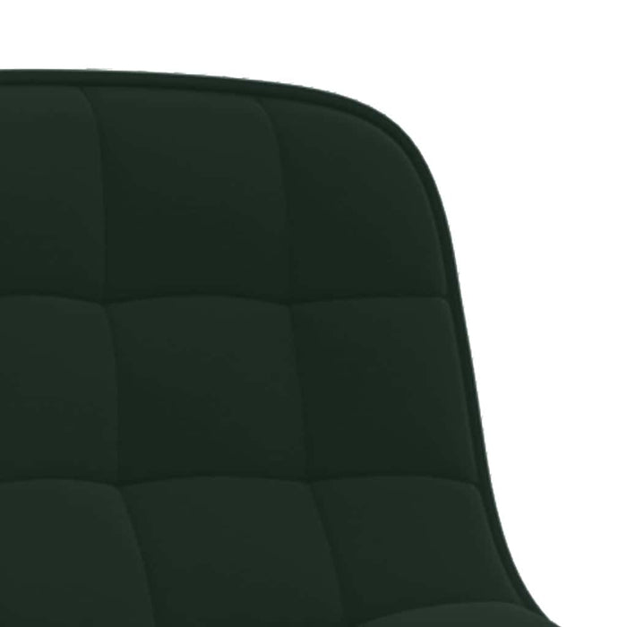 Scaune de bucătărie pivotante, 4 buc, verde închis, catifea WALTI