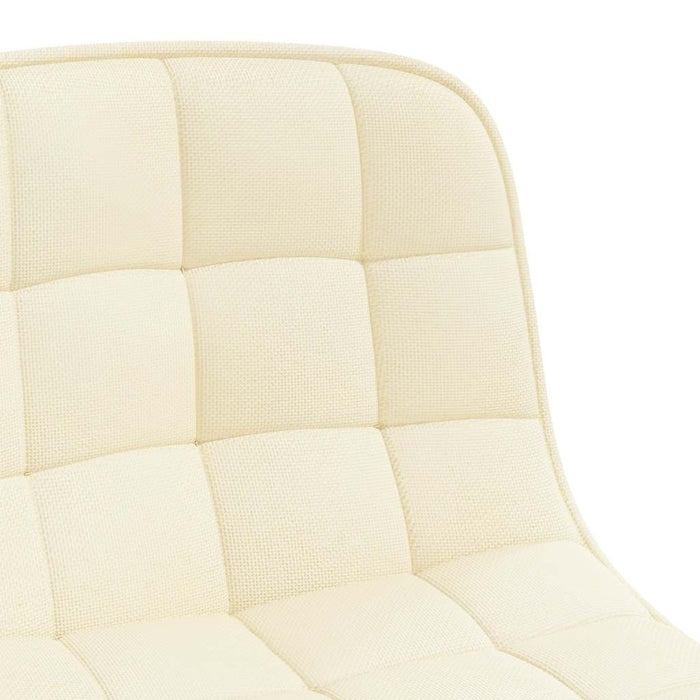 Scaune de bucătărie pivotante, 6 buc., crem, material textil WALTI