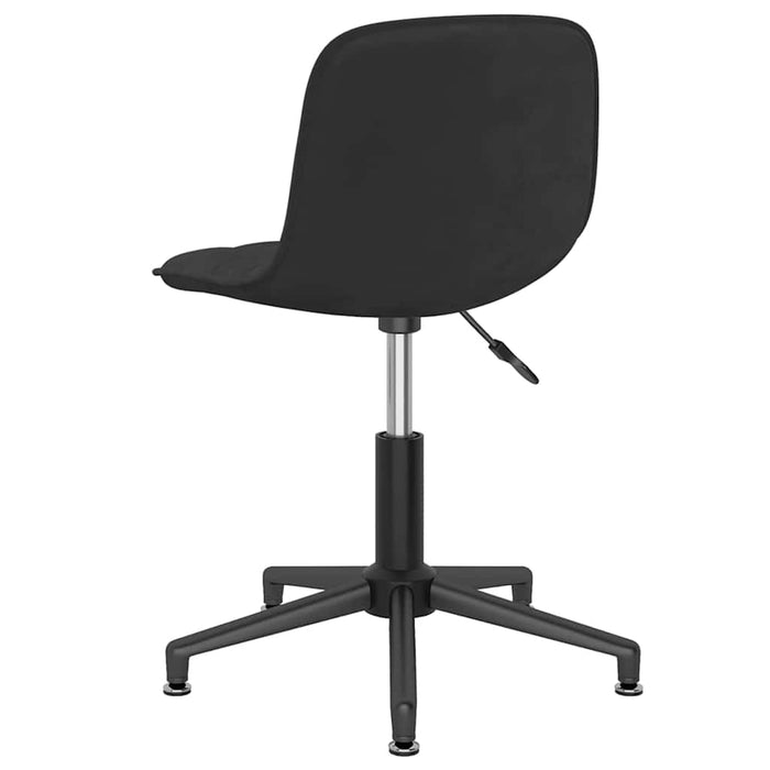 Scaune de masă pivotante, 4 buc., negru, catifea WALTI
