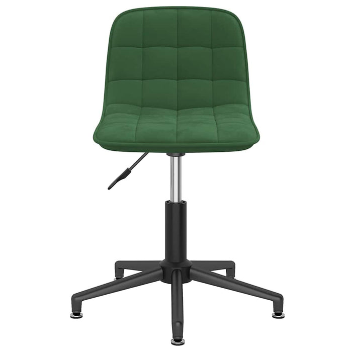 Scaune de bucătărie pivotante, 4 buc., verde închis, catifea WALTI
