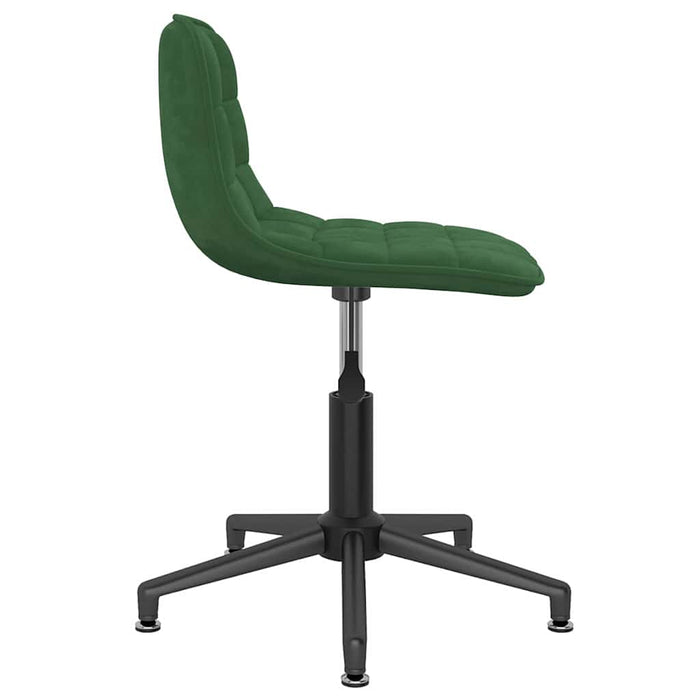 Scaune de bucătărie pivotante, 4 buc., verde închis, catifea WALTI
