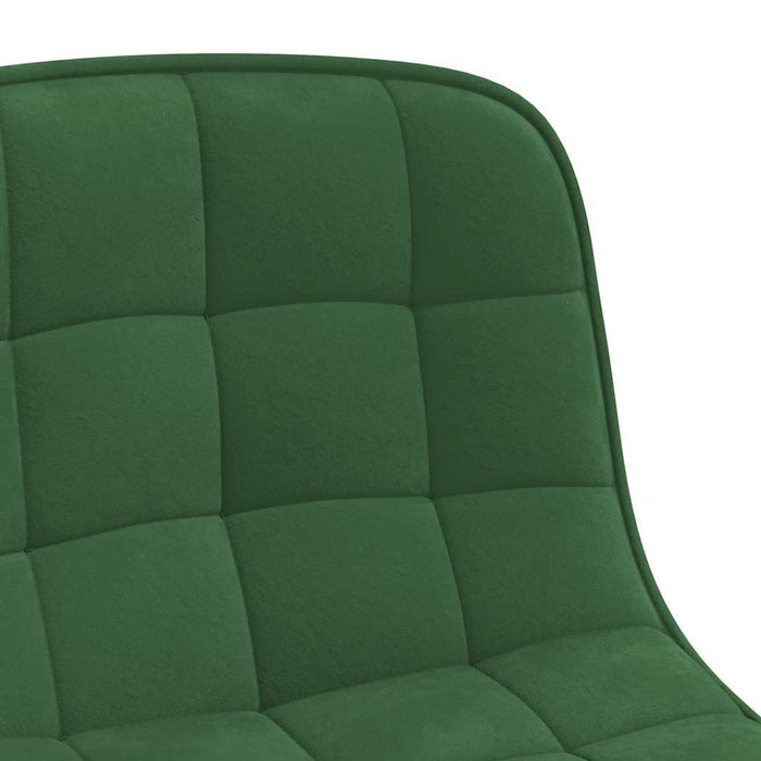 Scaune de bucătărie pivotante, 4 buc., verde închis, catifea WALTI