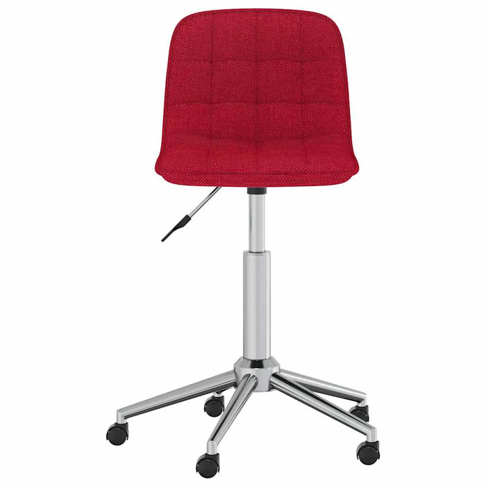 Scaune de bucătărie pivotante, 4 buc., roșu vin, textil WALTI