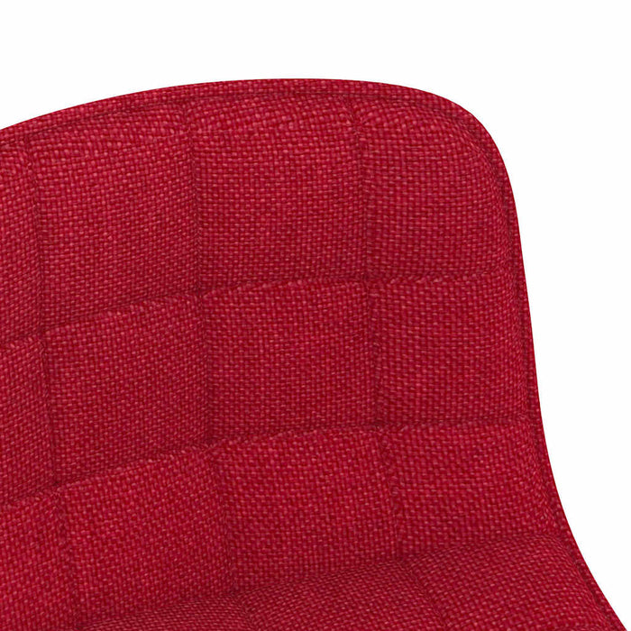 Scaune de bucătărie pivotante, 4 buc., roșu vin, textil WALTI